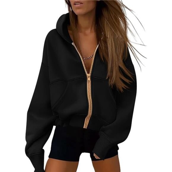 Hoodies for Women Sweatshirt Zip Up Hoodie Fall Fashion 2025 - Picture 1 of 7